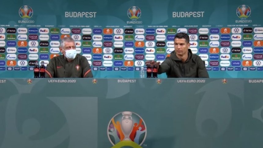 Роналдо "би шута" на един от спонсорите на УЕФА Евро 2020 (ВИДЕО)