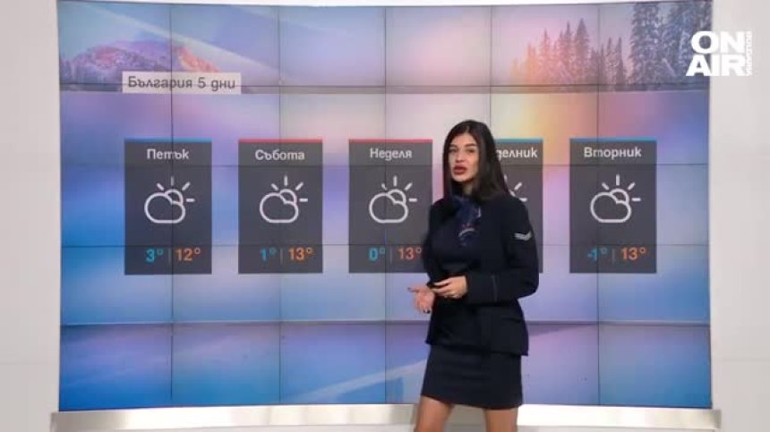 Ясна и топла новогодишна нощ, от 1 януари започва застудяване