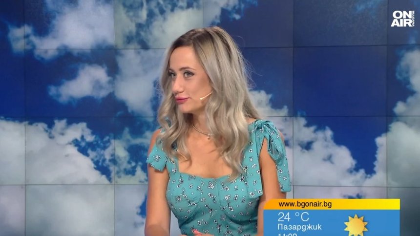 Ивана Захаренова за новото си амплоа с прогнозите за времето по Bulgaria ON AIR