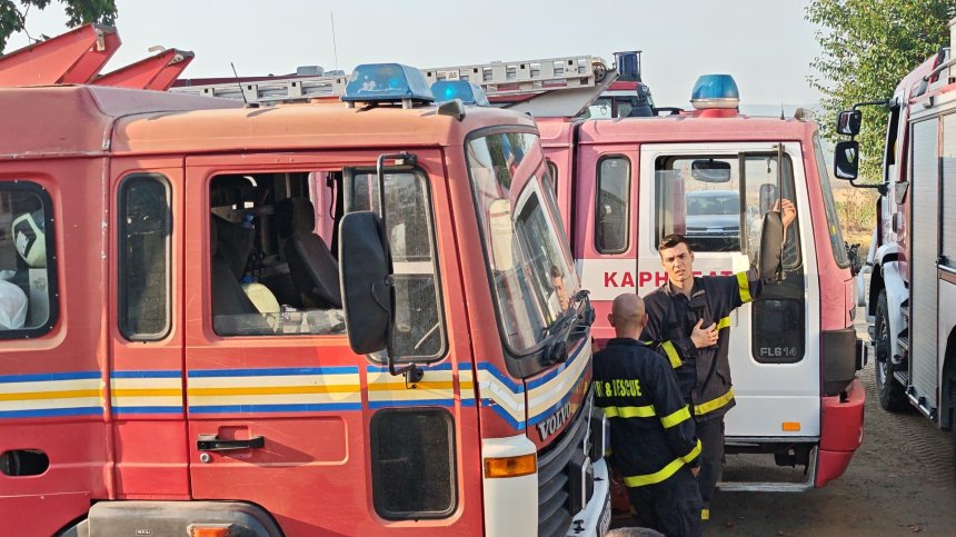 Силният вятър затруднява обстановката с пожара край Сунгурларе