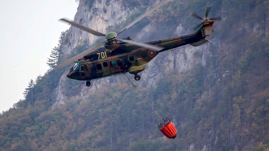 Десетки пожарникари се борят с пламъците при Илийна река в Рила