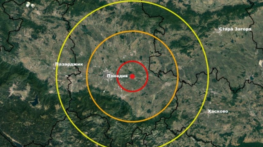 Серия вторични трусове в района на Асеновград, последният от 3,4 по Рихтер