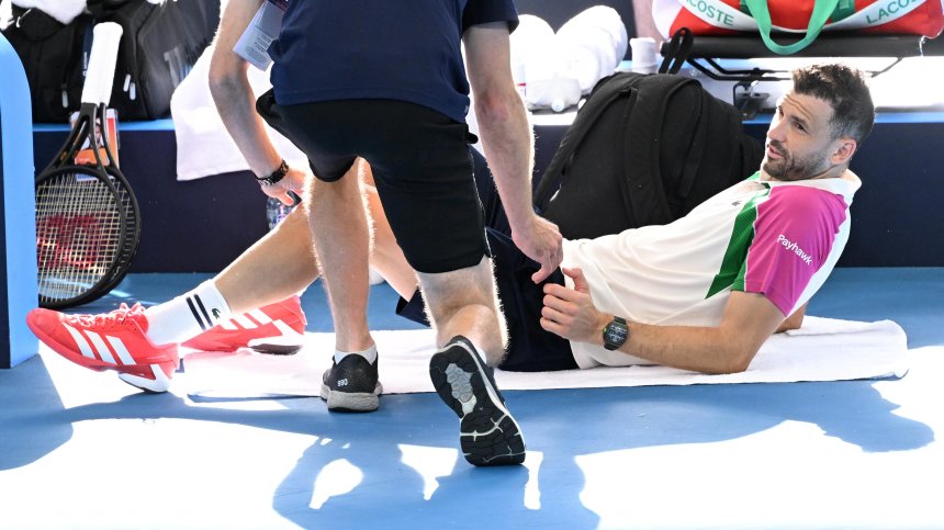 Григор Димитров напусна контузен Australian Open още в първия кръг