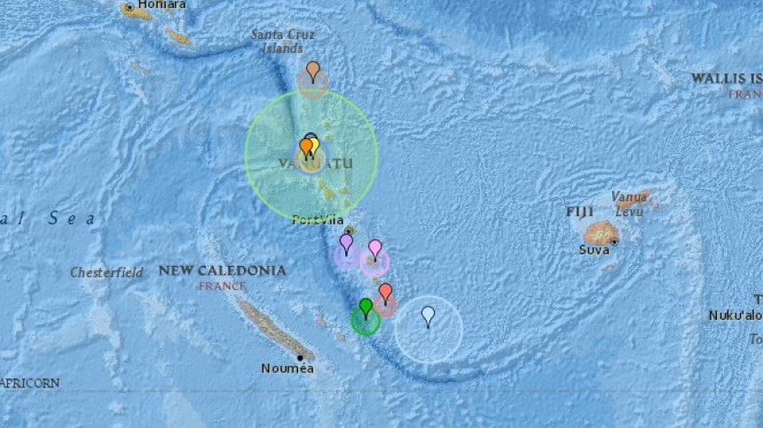 Мощно земетресение удари Вануату, предупредиха местните да стоят далеч от брега (+ВИДЕО)