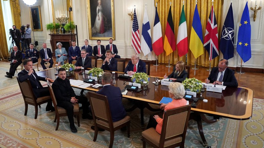 Зеленски, Тръмп и евролидерите обсъждат конфликта между Русия и Украйна (СНИМКИ)