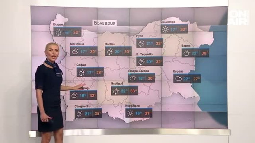 До 35 градуса достигат температурите днес, от утре - бури с гръмотевици
