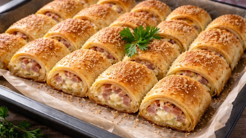 Рецепта за банички&nbsp;със сирене и шунка