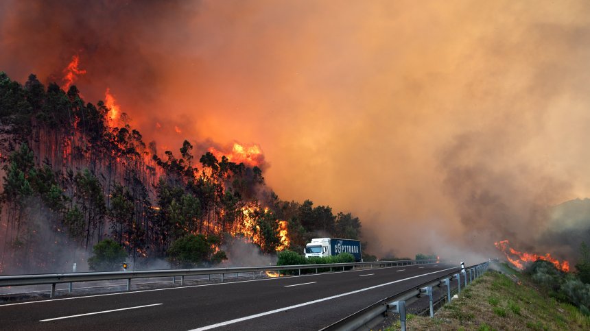 1400 души са евакуирани в Португалия заради бушуващите пожари