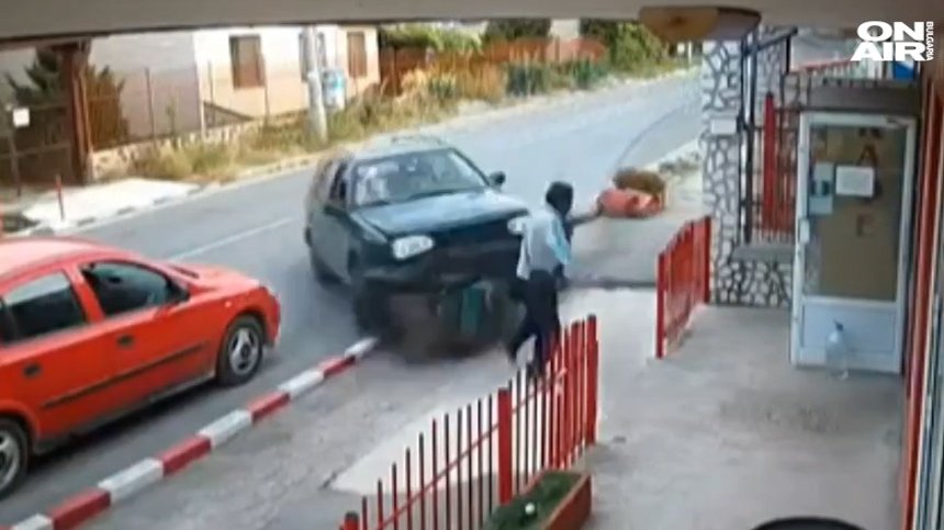 Пиян шофьор без книжка връхлетял в магазин в Лом и едва не убил човек