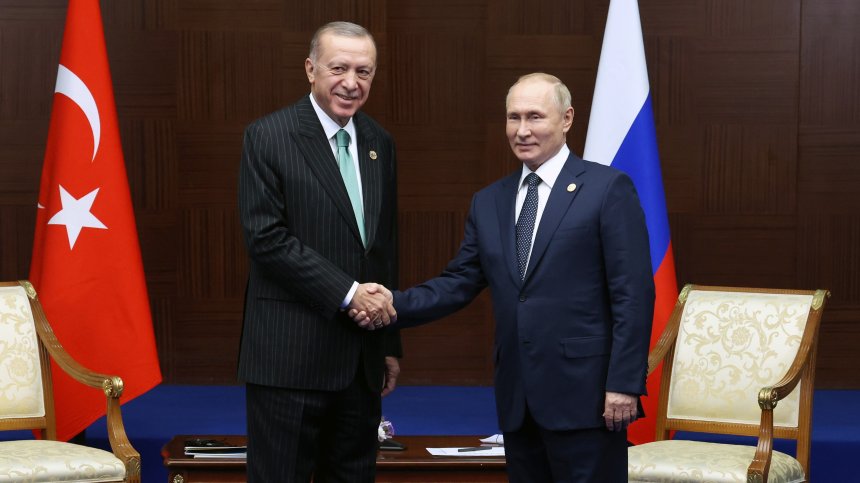 Ердоган към Путин: Турция и Русия могат да предприемат нови стъпки на сътрудничество