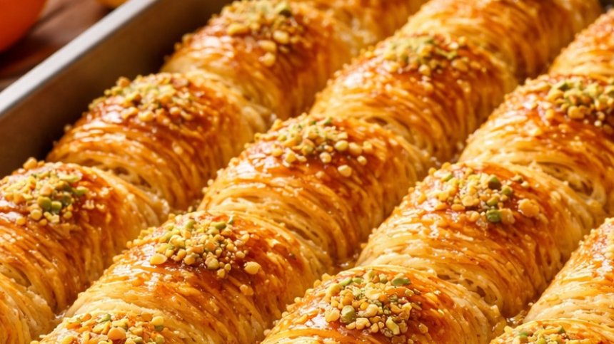 Рецепта за кадаиф с орехи и портокал