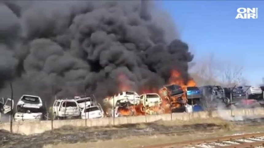 РИОСВ влиза на проверка в горялата автоморга в Хасково (+Видео)