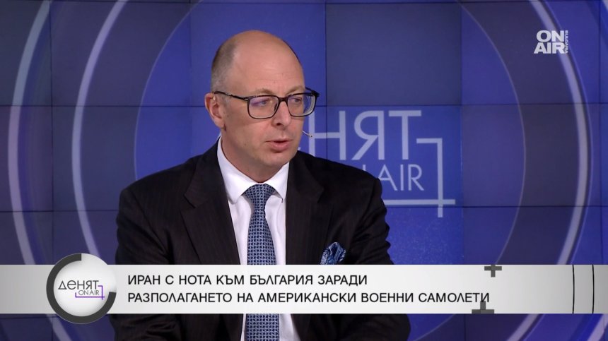 Божилов: Подкрепата за САЩ е в интерес на България, самолетите в база "Безмер" не са за бойни действия