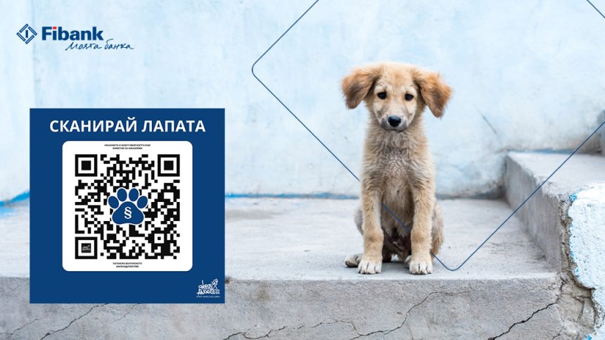 Fibank подкрепя кампанията "Сканирай лапата" в защита на животните