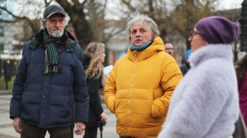 Протест в подкрепа на Александър Морфов