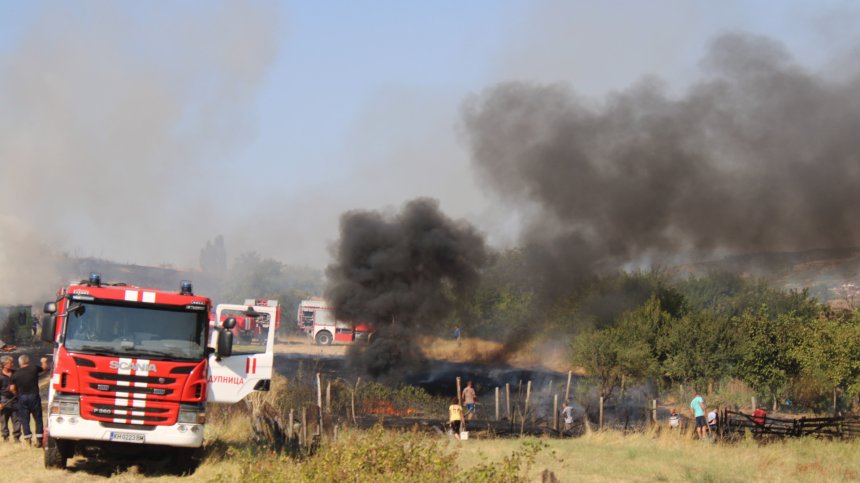 Пожар край Тишаново и Илия обхвана 50 дка горска територия