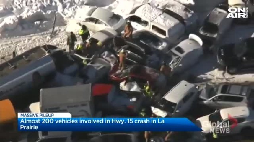 Верижна катастрофа с 200 коли в Канада, десетки са ранени (+ВИДЕО)