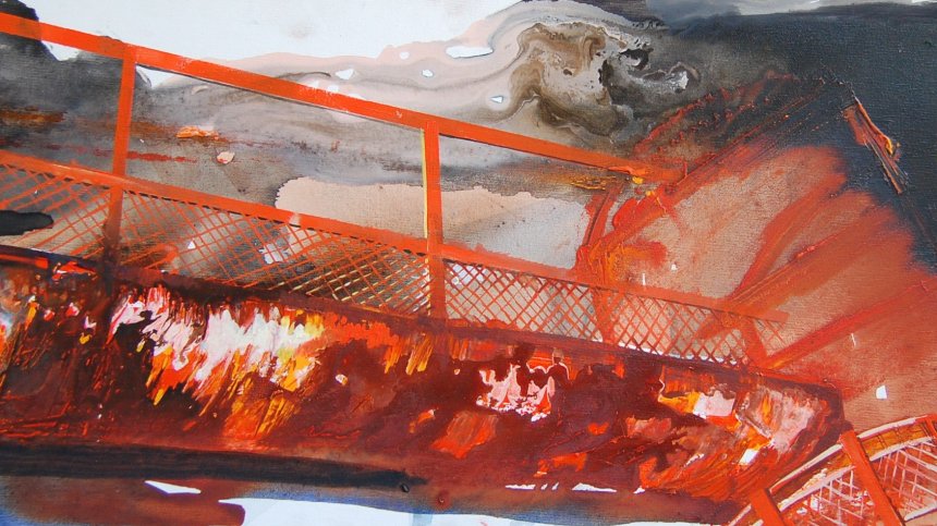 Красотата в индустриалните и градски пейзажи изследва талантливият художник Йордан Велков