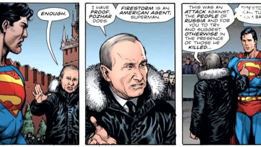 Путин и Супермен мерят сили в нов комикс