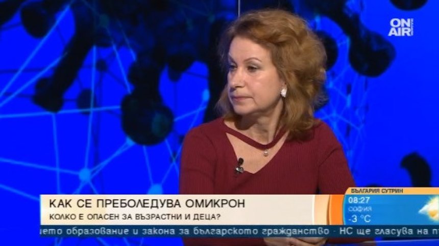 Проф. Ива Христова: Очакваме и над 10 000 нови случая на ден, Омикрон поразява нервната система, паметта, сърцето