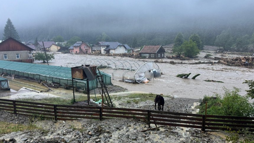Водният потоп в Румъния повлича всичко по пътя си (СНИМКИ)