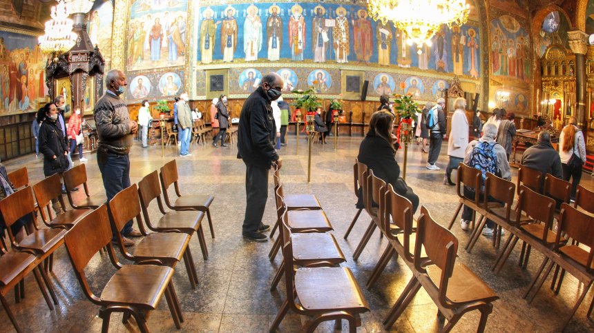 Литургия за Димитровден в църквата "Света Неделя"