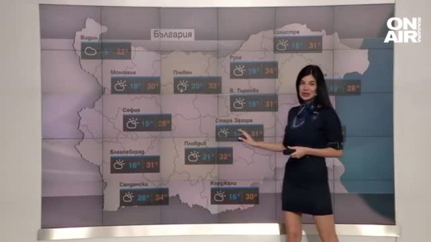 Слънчев четвъртък с високи температури, облачно с превалявания по морето