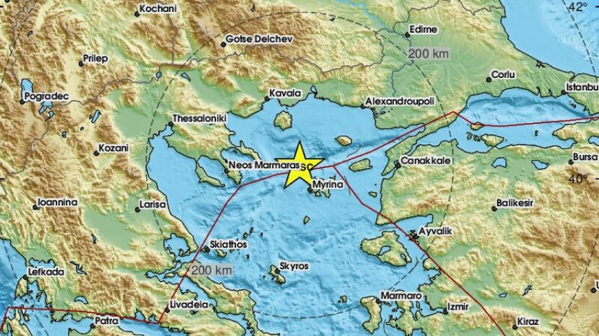 Земетресение от 4,6 по Рихтер в Егейско море е усетено и у нас