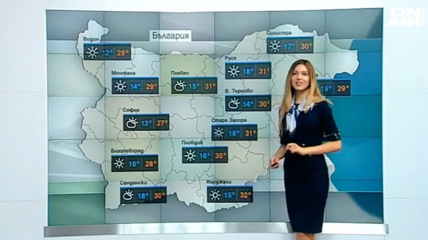 Слънчево начало на седмицата, градусите скачат до 35