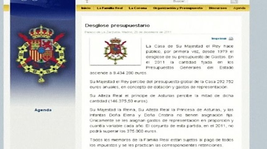8.4 милиона евро плаща Испания на краля си