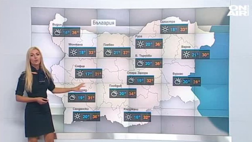 Горещо начало на седмицата, превалявания и захлаждане от сряда