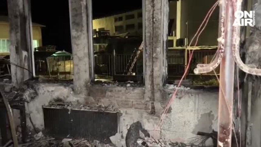 "Игра на война": Пожар избухна в габровско село, изпепели производствена сграда