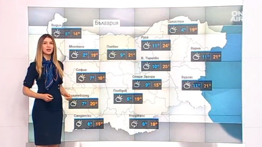 До 23 градуса ни очакват през деня, на места ще превали
