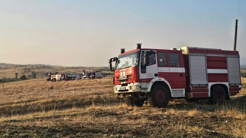 Частично бедствено положение в Хасковско заради пожар край Момино