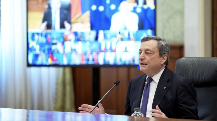 Марио Драги се ваксинира с AstraZeneca 