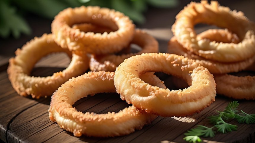 Рецепта за панирани лучени кръгчета