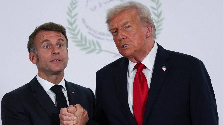 Макрон предупреждава за терор, докато Тръмп обира овациите в Египет