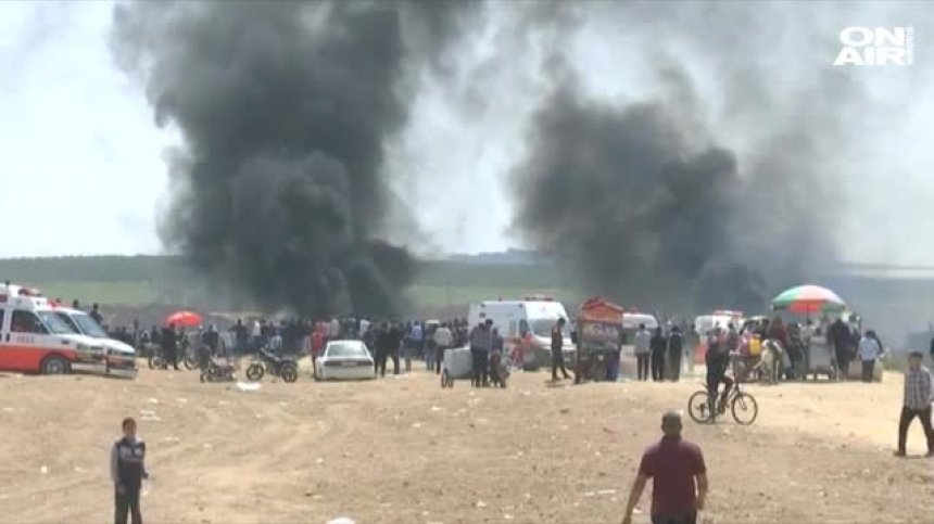 Напрежение в Ивицата Газа: Палестинци и израелски войници в сблъсък