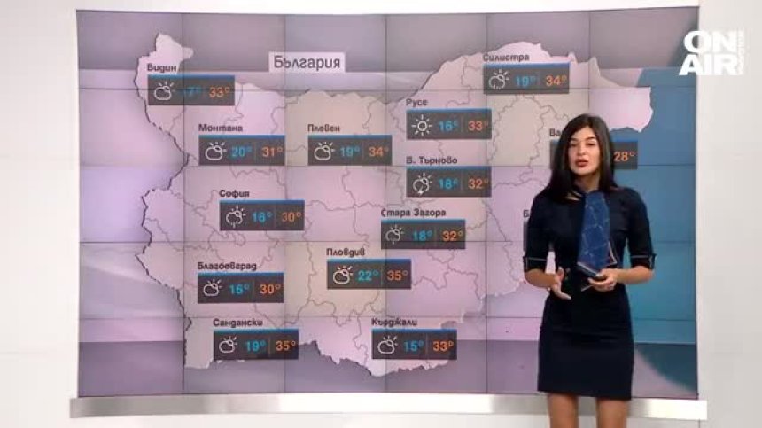 Високи температури, но и условия за гръмотевични бури и градушки