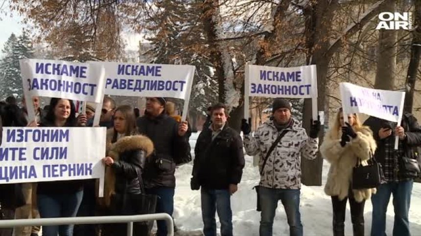 Превозвачите в Перник на протест (Обновена)