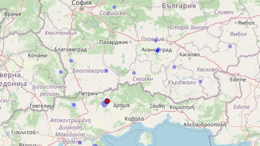 Земетресение в Гърция бе усетено и в България