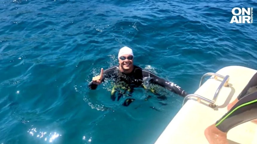 Шапки долу за Цанко Цанков - първият българин, преплувал Гибралтарския проток