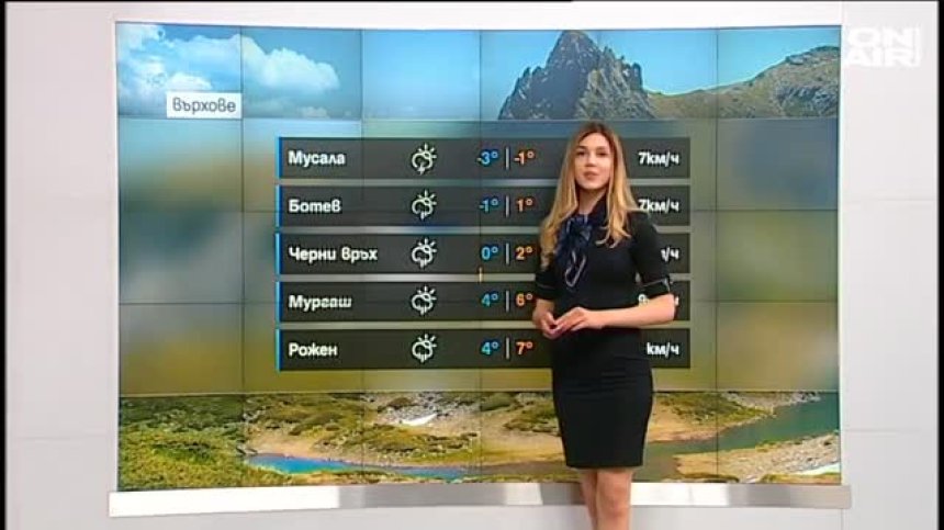 Времето остава облачно и с превалявания, температурите - до 22&deg;C