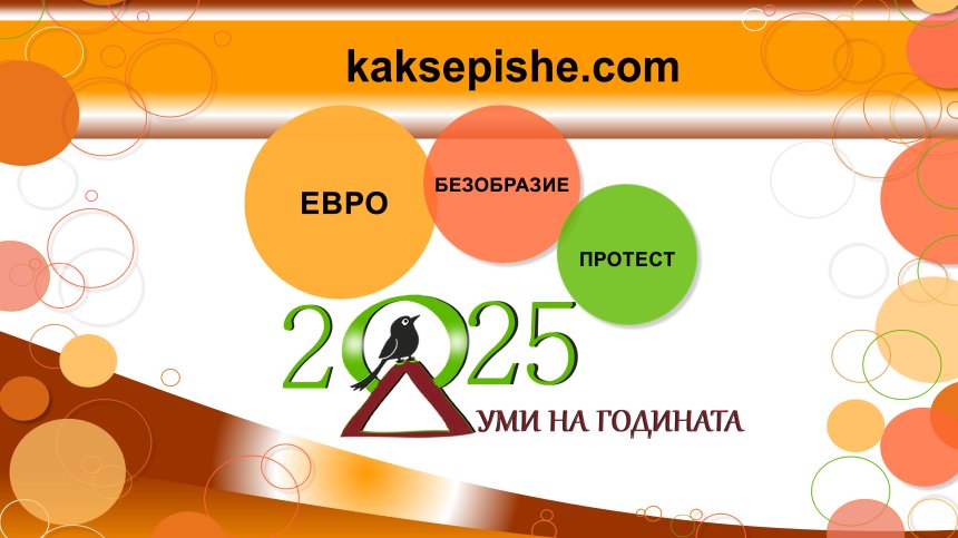 Думите на 2025 г.: "Евро",  "безобразие", "протест", "волейбол"