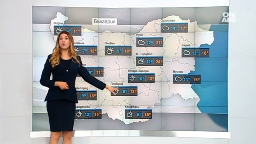 Облачност и превалявания, но нетипично високи температури