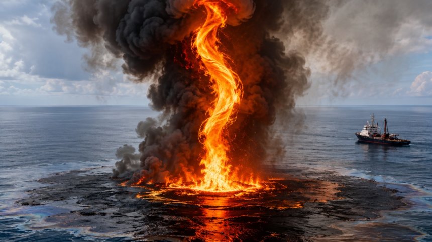 Огнено торнадо може да спасява океаните от нефтени разливи