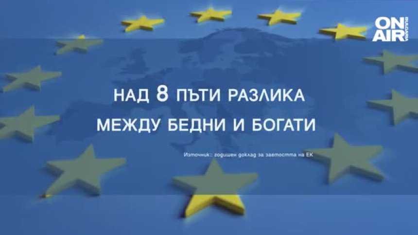 Стряскащо: Над 8 пъти е разликата между бедни и богати у нас