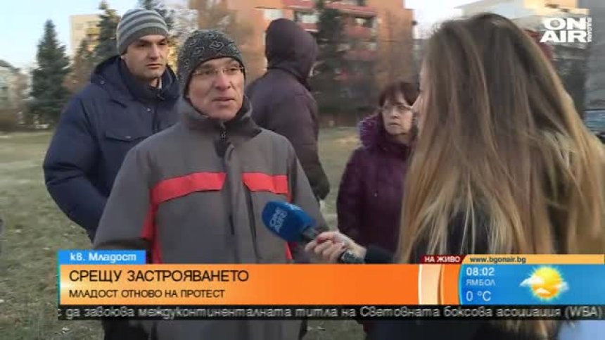 "Младост" отново на протест срещу застрояването