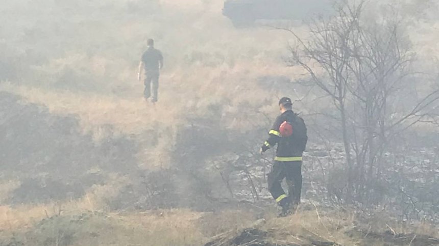 Голям фронт и тежък терен затрудняват огнеборците на границата с Гърция