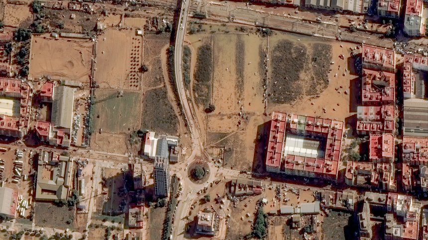 Кадри на Испания от високо разкриват мащабите на трагедията (СНИМКИ)